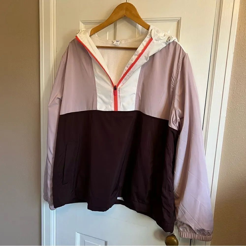 Old Navy 1/4 Zip Colorblock Windbreaker - Picture 6 of 6